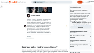 Reddit - Faux Leather Insights