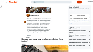 Reddit - Saddle Soap & Neatsfoot Oil