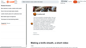Reddit - Leather Knife Sheath