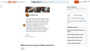 OA Leather Supply - Leather and Tools