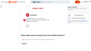 Trader Joe's - Fruit Leather Buttons