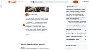 Reddit - Genuine Napa Leather