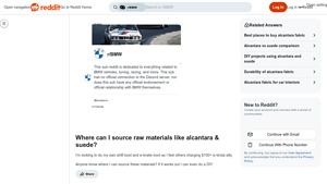 Alcantara - Automotive Upholstery