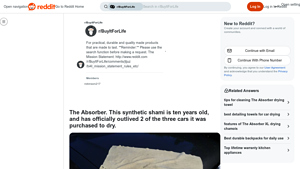 Reddit - The Absorber Synthetic Shami