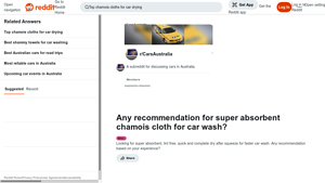 Reddit - Super Absorbent Chamois Cloth