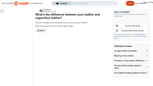 Reddit - Leather Insights