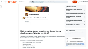 Reddit - Handmade Leather Bracelet