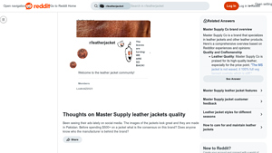 Master Supply - Leather Jackets