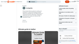 Reddit - Leather Finishing Techniques