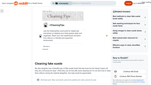 Reddit - Cleaning Essentials