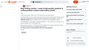 Luxury Leather Jackets - Custom Fit & Design