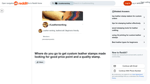 Custom Leather Stamps - Quality Options & Quick Turnaround