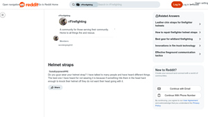 Helmet Straps - Firefighting Safety