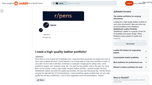 Saddleback Leather - Durable Full Grain Leather Portfolio