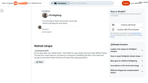 Reddit - Helmet Straps Essentials