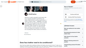 Reddit - Faux Leather Insights