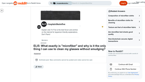 Reddit - Microfiber Cleaning Products