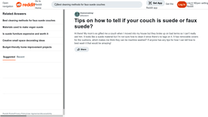 Reddit - Couch Care Essentials