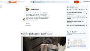 Thursday Boots - Leather Jacket Quality Concerns