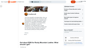 Rocky Mountain Leather Supply - Essential Hand Tools for Beginners