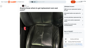 OEM - Seat Cover for 2012 Infiniti G37XS