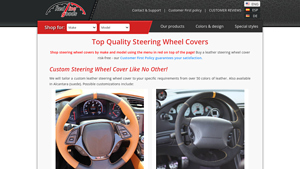 Redline Goods - Custom Leather Steering Wheel Covers