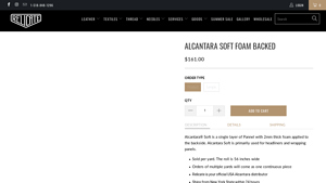 Alcantara - Soft Foam Backed