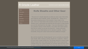 R Grizzle Leather - Grizzle Special Knife Sheath
