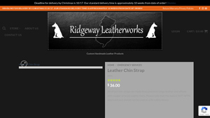 Ridgeway Leatherworks - Leather Chin Strap