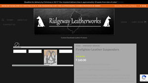 Ridgeway Leatherworks - Firefighter Leather Suspenders