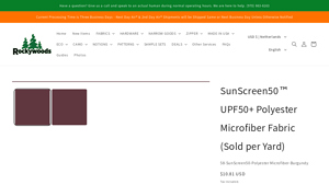 Rockywoods - SunScreen50™ UPF50+ Fabric