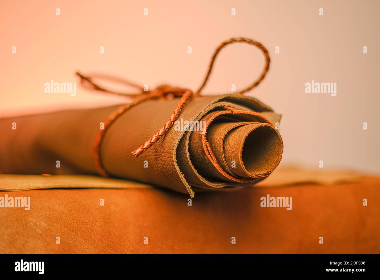 An application scenario or product detail of roll of leather material - Image 14