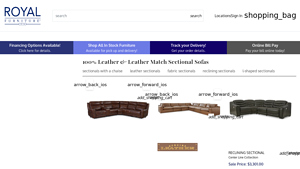 Royal Furniture - Leather Sectional Sofas