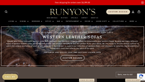 Runyon's Fine Furniture - Western Leather Sofas