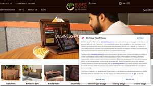 Rustic Town - Supreme Business Leather Padfolio