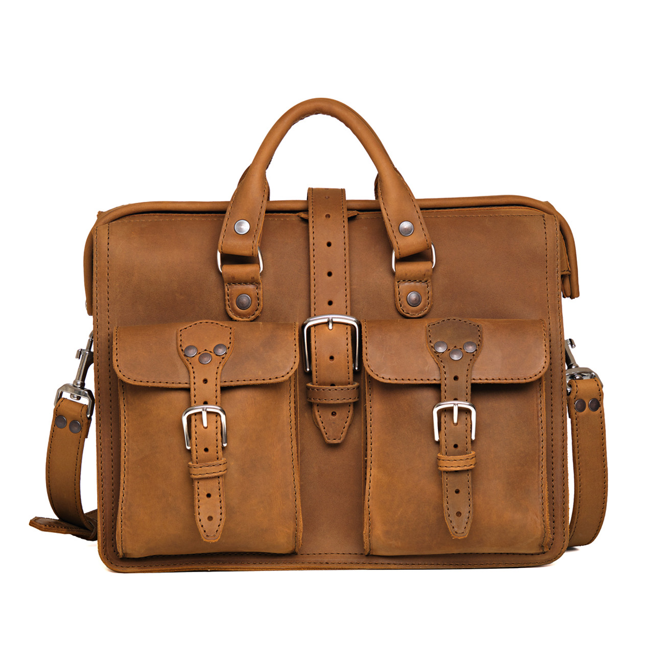 An application scenario or product detail of saddleback leather company briefcase - Image 5