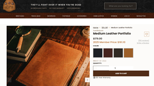 Saddleback Leather - Leather Portfolio Folio