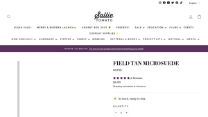Sallie Tomato - Field Tan Microsuede