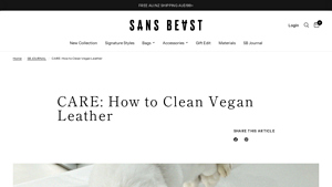 Sans Beast - Vegan Leather Bags and Wallets