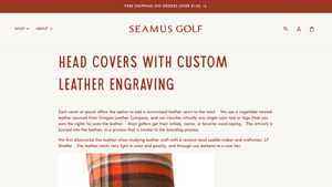 Seamus Golf - Custom Leather Head Covers