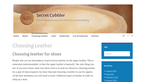 Secret Cobbler - Leather Types Guide