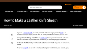 Self Reliance Outfitters - Leather Knife Sheaths