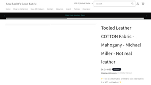 Michael Miller - Tooled Leather COTTON Fabric