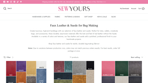 Sew Yours - Faux Leather & Suede