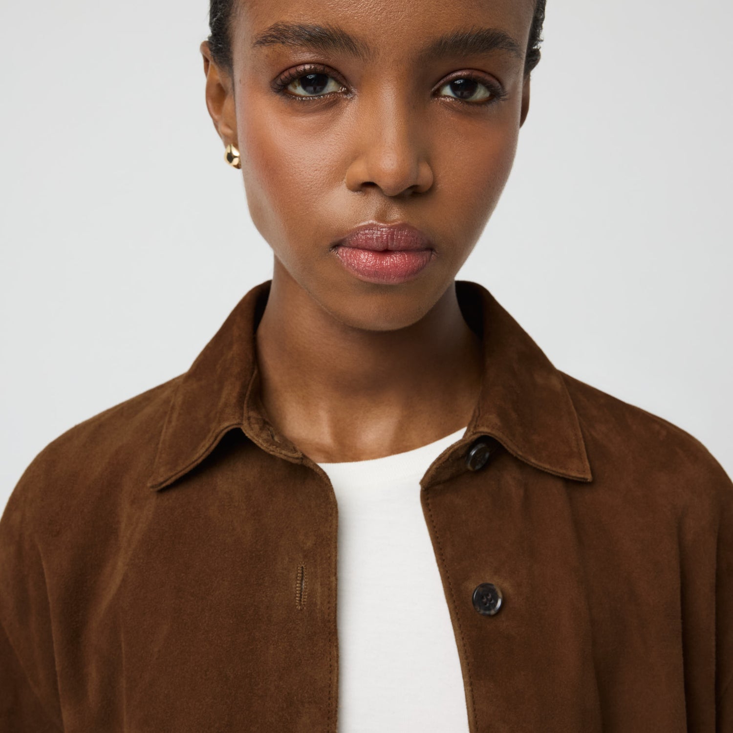 An application scenario or product detail of shirt suede - Image 7