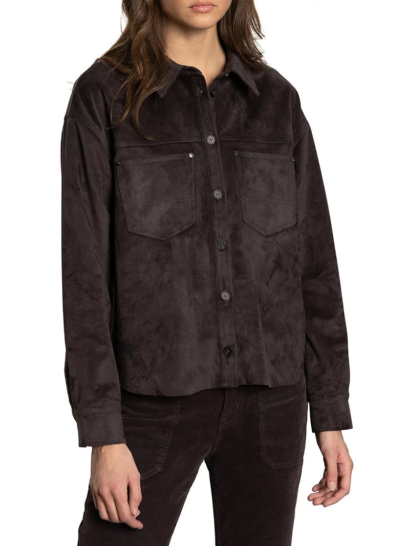 An application scenario or product detail of shirt suede - Image 10