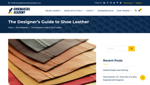 Shoemaker's Academy - The Designer's Guide to Shoe Leather