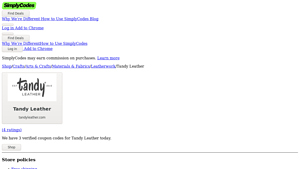 Tandy Leather - Promo Codes & Discounts