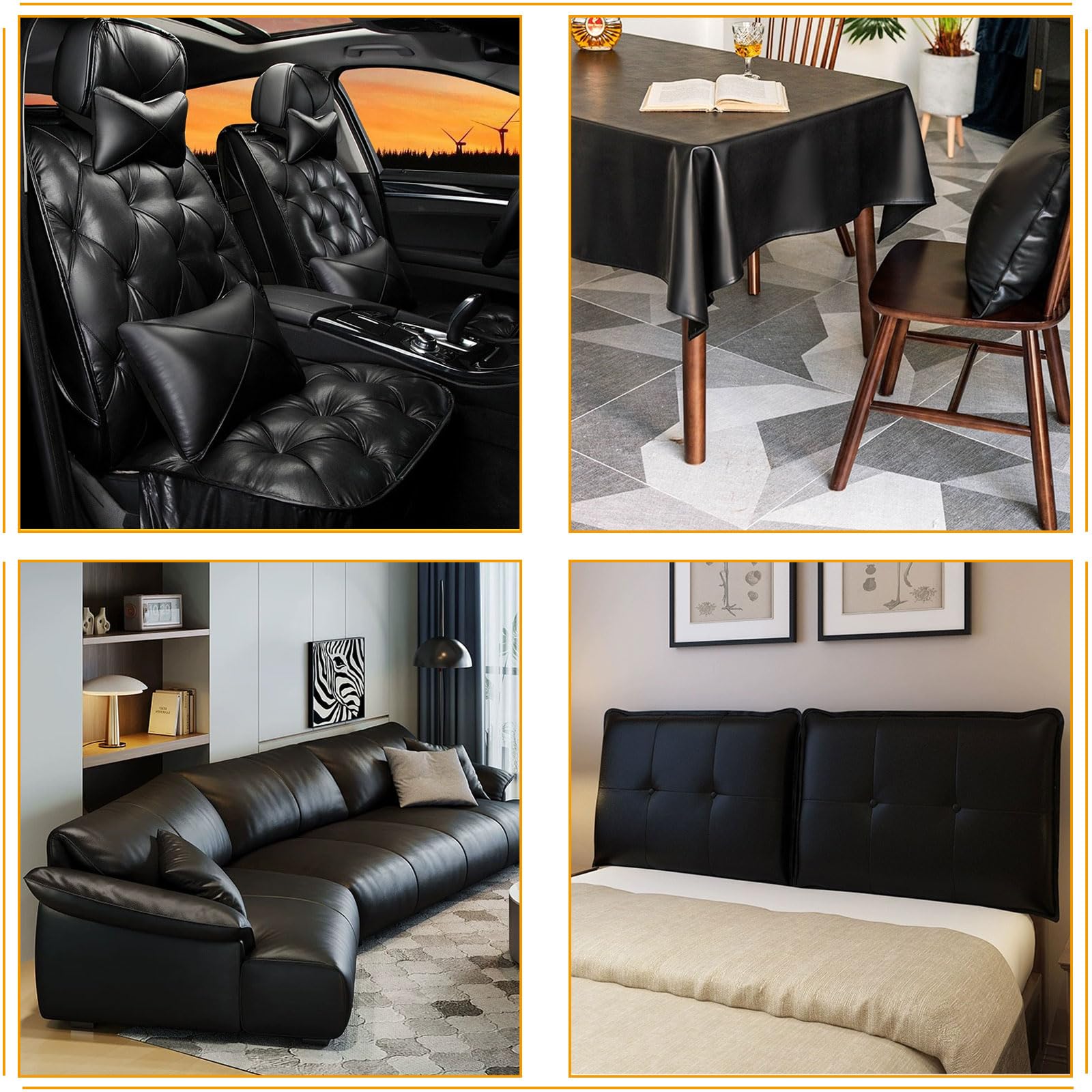 An application scenario or product detail of simulated leather fabric - Image 10