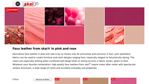 Skai - Faux Leather Pink & Rose